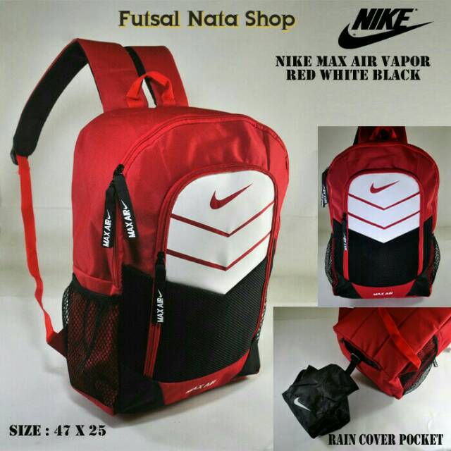 TAS RANSEL NIKE MAX AIR VAPOR MERAH PUTIH HITAM (FNS)