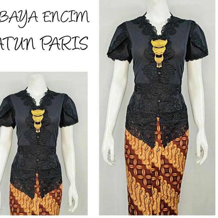 ► Indah KEBAYA KUTUBARU MODERN HITAM LENGAN PENDEK BORDIR SENADA Katun Paris KEBAYA WISUDA KEBAYA KA