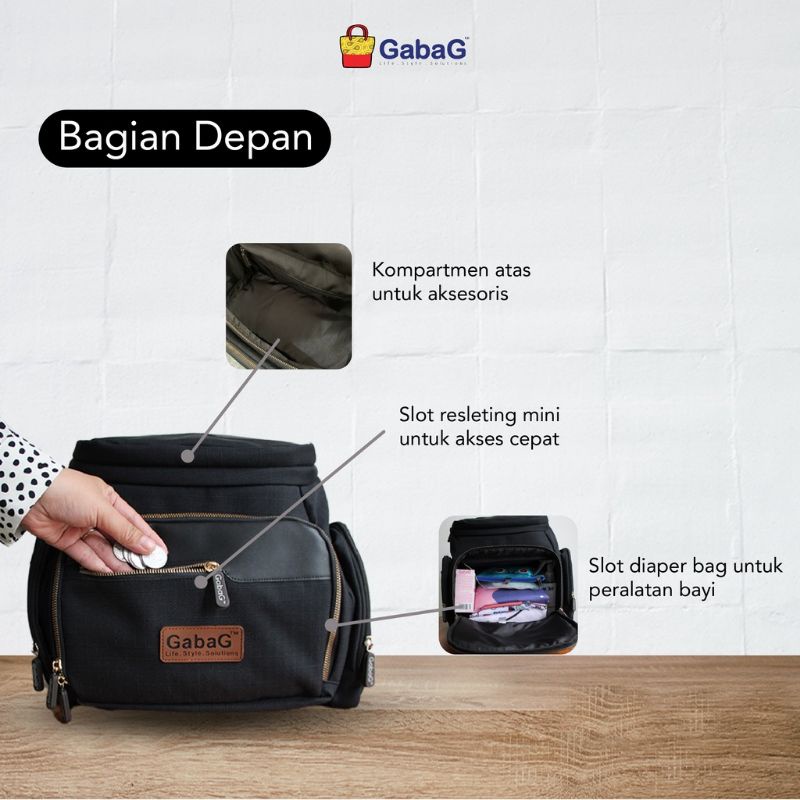 myg - Gabag Troy Backpack - Free 1 Ice Gel -  Thermal Bag - Tas Asi - Tas Bayi