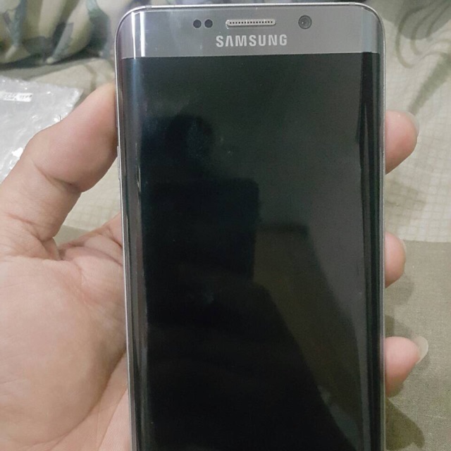Samsung S6 Edge Plus 32GB Grey dual sim lengkap Ori mulus minus layar shadow kyk pic
