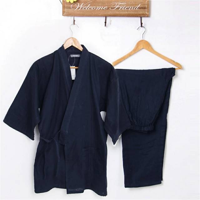 YUKATA PIYAMA KIMONO PIJAMAS JEPANG SATU SET BAHAN KATUN DINGIN