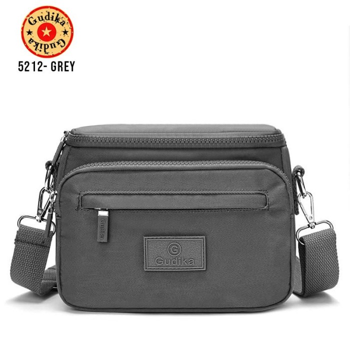 Terlaris Tas Selempang Wanita Original GUDIKA 5212 Import - Tas Cewek - grey