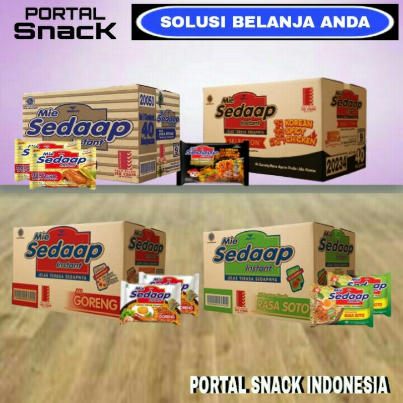 

SEDAAP mie instan all varian rasa 1Dus isi 40 pcs