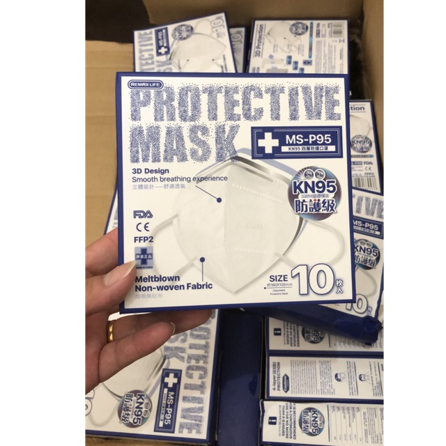 New Masker KN95 Remax Protective Mask KN95 Medical Mask isi 10Pcs