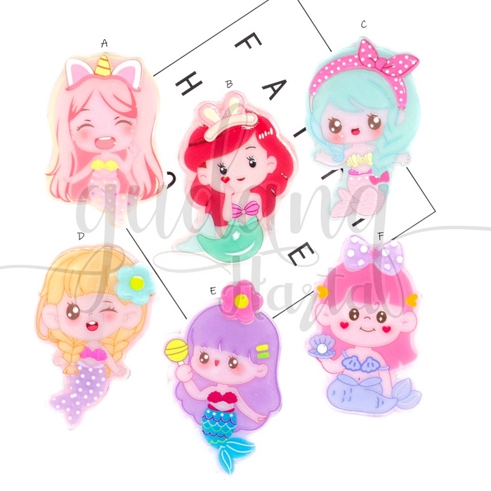 GEMEZZ Jepit Rambut Happy Mermaid Hairclip Motif Putri Duyung GG 212062