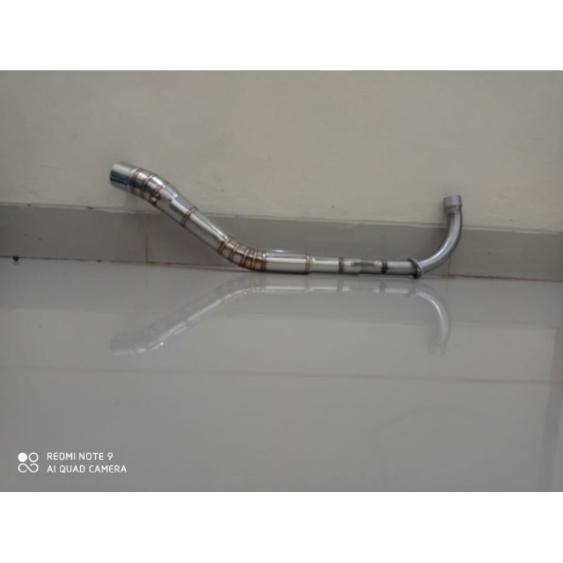 PIPA LEHER KNALPOT BEBEK JUPITER Z DRAG. KNALPOT JUPITER RACING