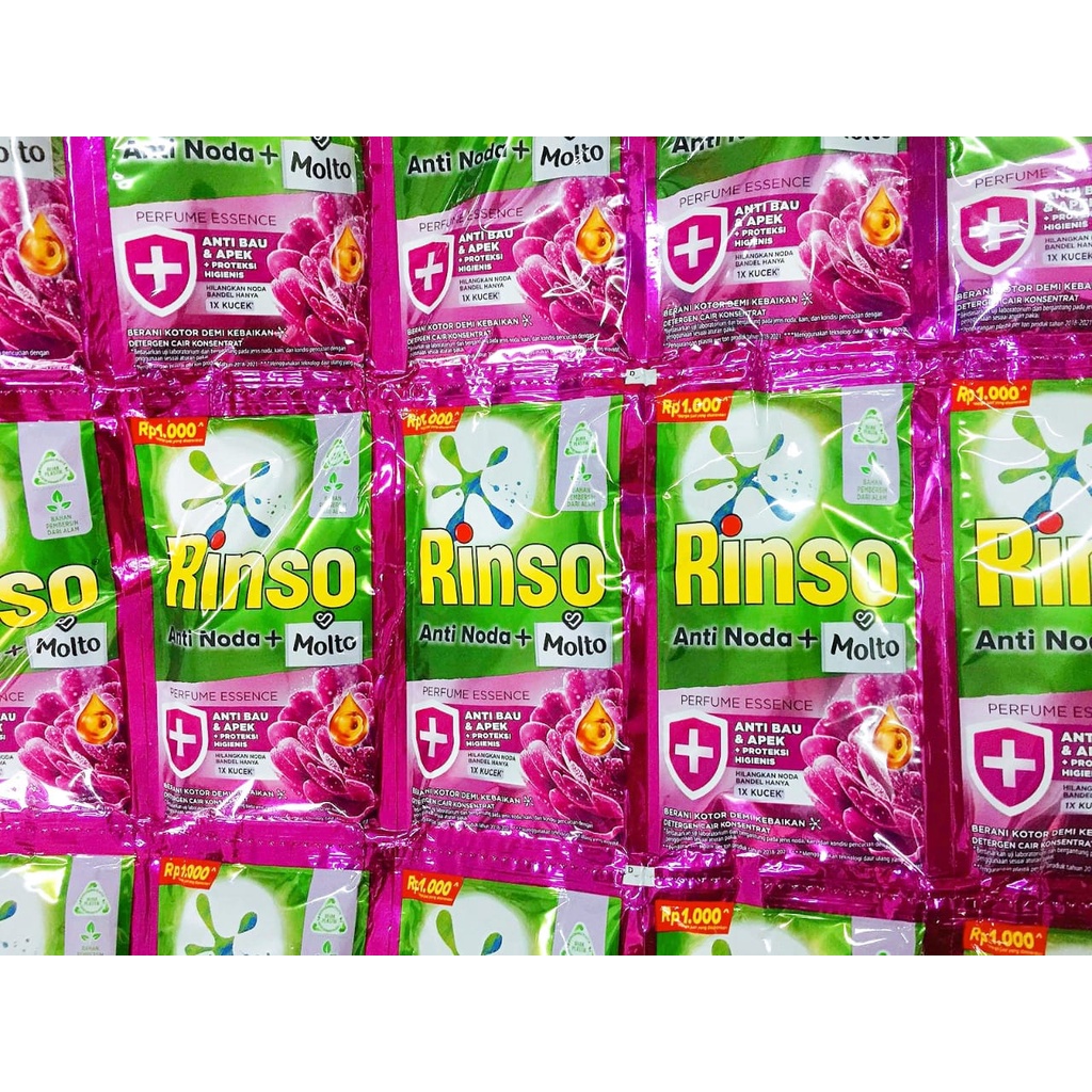 PROMO Brand | Rinso Anti Noda Molto Cair Renceng - 6 Sachet x 42 ml | Bisa 1 Sachet