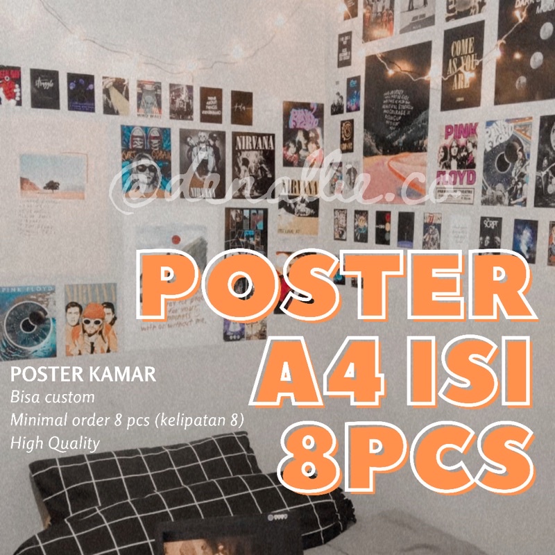 

POSTER A4 ISI 8 PCS TERMURAH - POSTER AESTHETIC POSTER KAMAR BISA CUSTOM