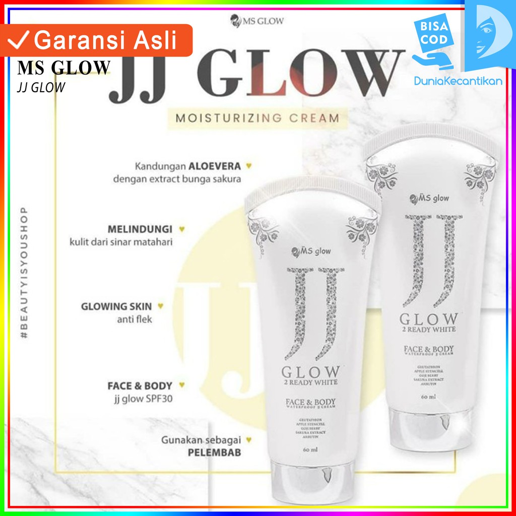 MS Glow JJ Glow Face And Body Moisturizing Cream SPF 30 MSGlow / Sunblock / Sunscreen