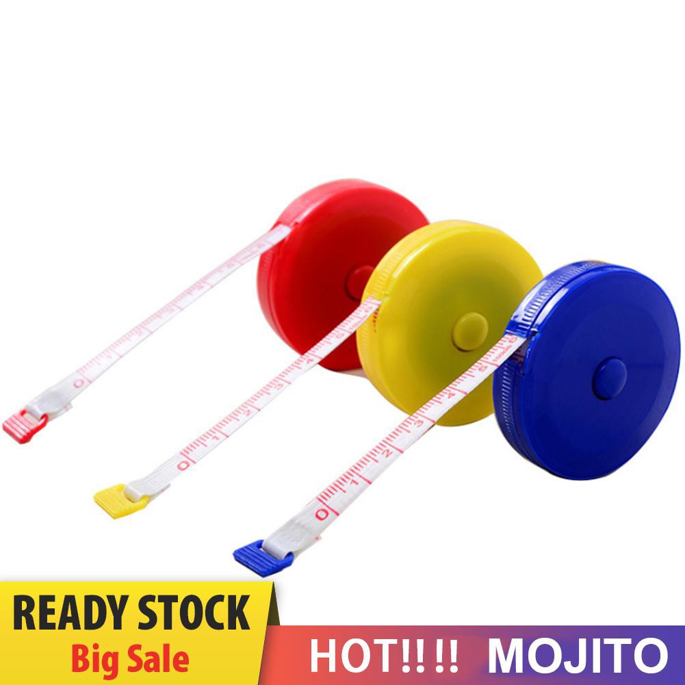 Moji Meteran Mini Retractable 1.5m Untuk Tukang Jahit