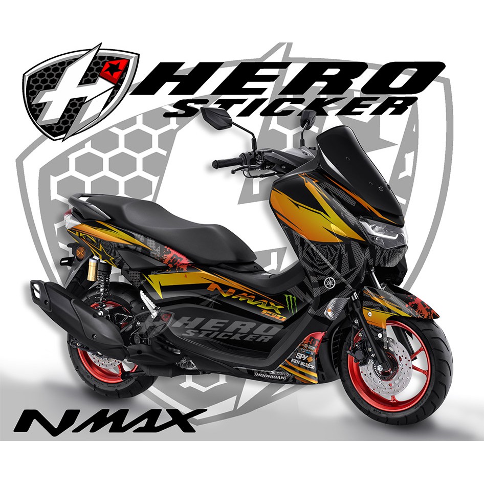 Jual DECAL NMAX GOLD NEW - STICKER FULL BLOK NMAX 2020 - CUSTOM SUKA
