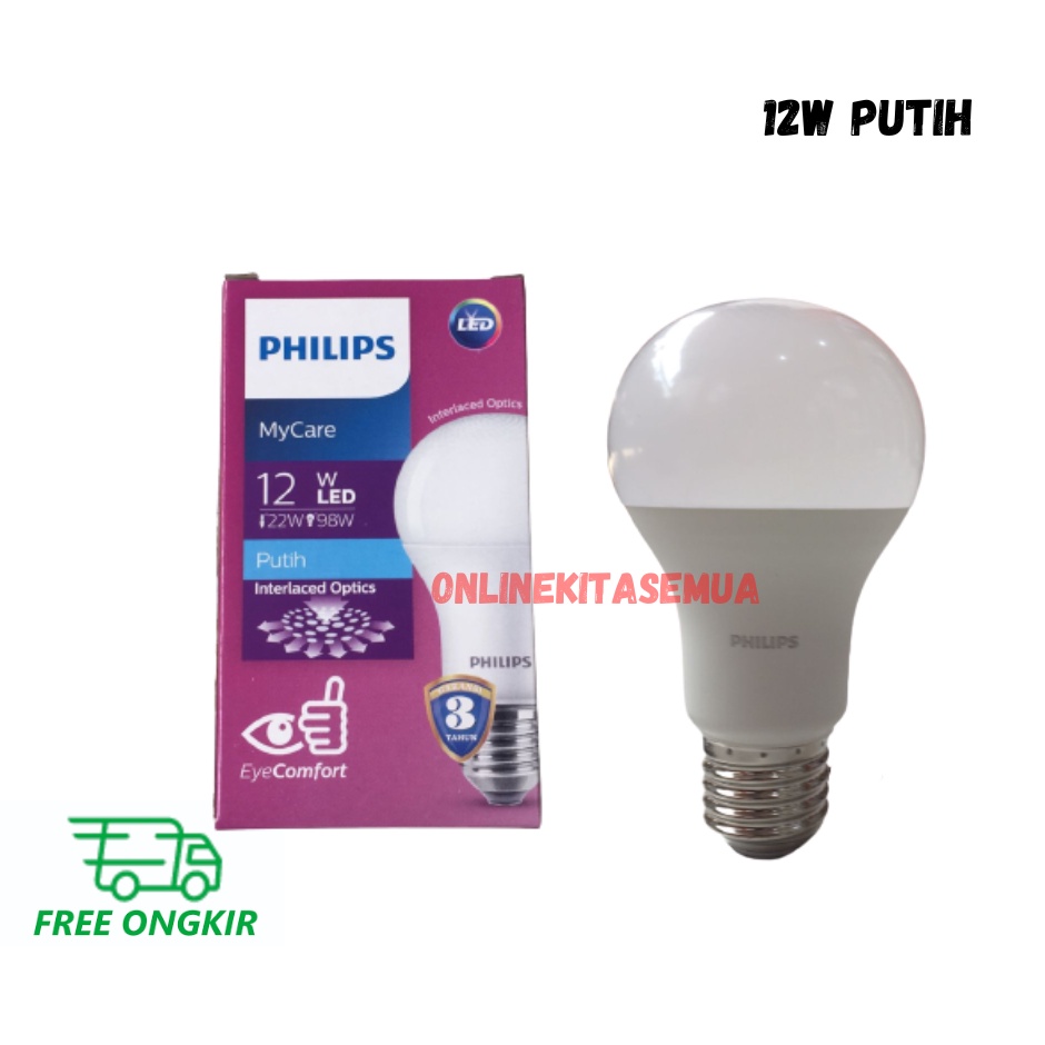 Lampu Bohlam Led Bulb PHILIPS MYCARE SNI Putih 6500K