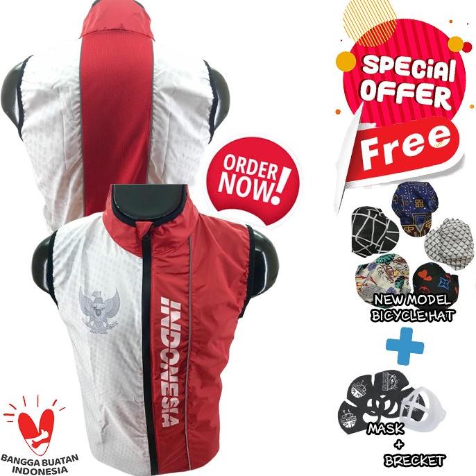 ROMPI SEPEDA LIPAT ROUTBIKE WINDBREAKER INDONESIA UNISEX