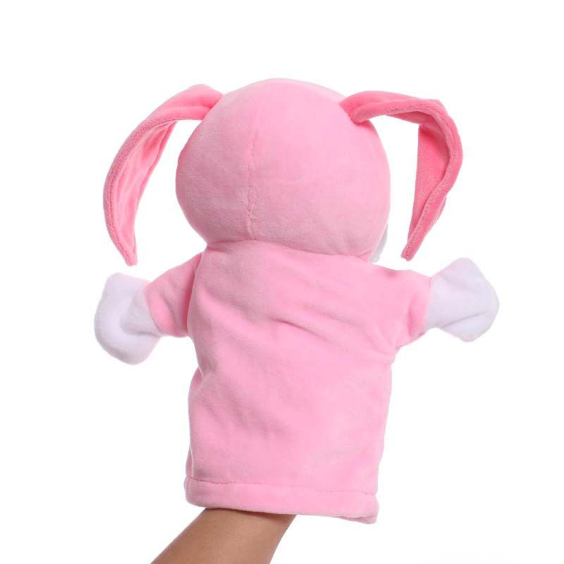 25cm Mainan Animal Hand Puppet Cartoon Plush Toys Educational Pretend Telling Story Doll Kid Boneka