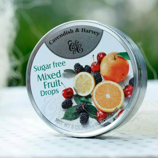 Jual Permen Cavendish & Harvey SUGAR FREE Mixed Fruit Drops Shopee