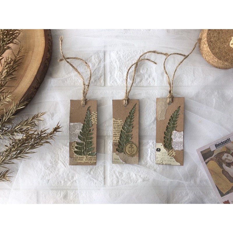 

Pembatas Buku Bookmark vintage dried flower bunga kering murah