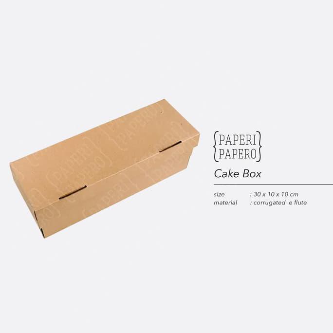 

Cake Box - Kotak / Dus / Box Kue Brownies / Bolu Gulung (30x10x10 cm) SPECIAL
