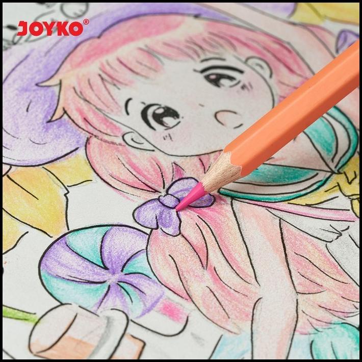 

Joyko Pensil Warna Pastel Set 12 / Pastel Color Pencil Cp-125P