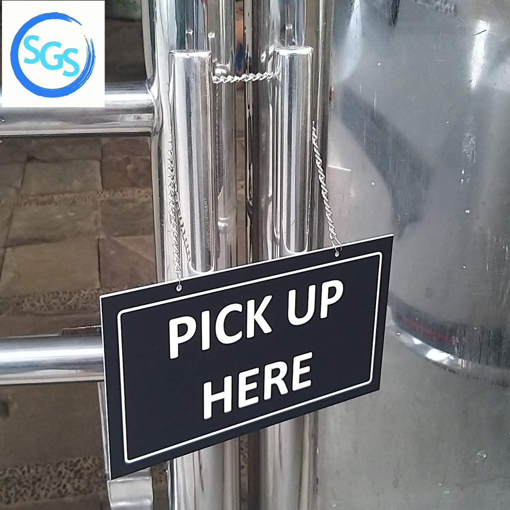 

Sign PICK UP HERE Sign Board Akrilik UV PRINT