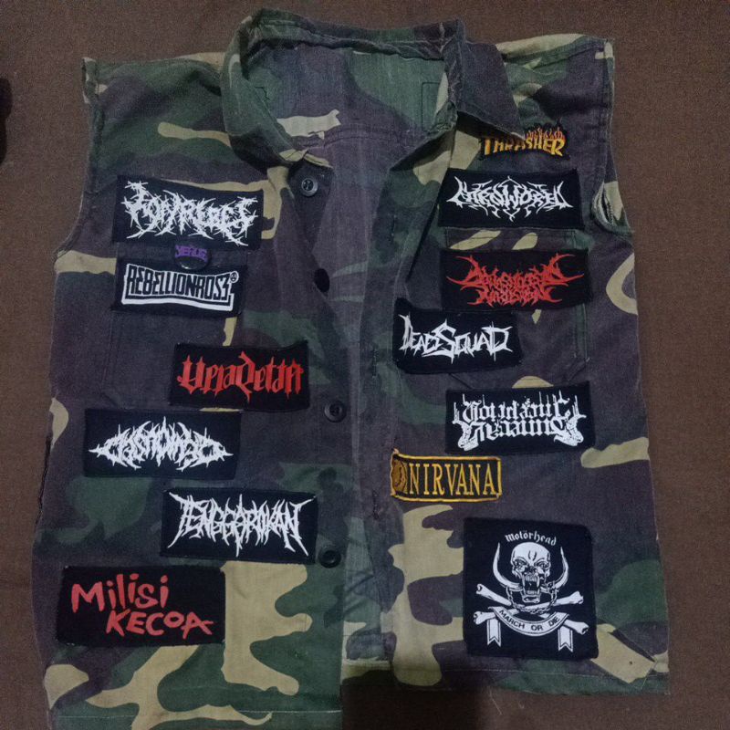 rompi punk/metal full emblem