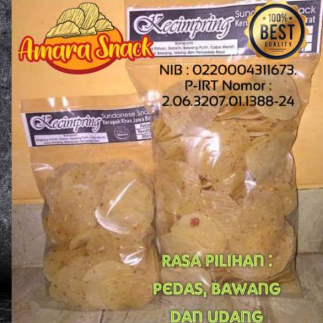 

Kicimpring Bandung / Kecimpring Mini / Kicimpring Viral / Opak Mini Siap Goreng Kemasan 250 Gram