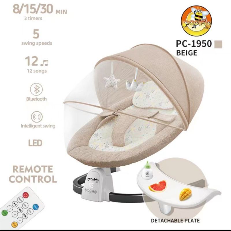 SPACE BABY AUTOMATIC BOUNCER SPACE BABY SWING KURSI BED AYUN PC 1920 KASUR AYUN OTOMATIS DENGAN MUSIK BLUETOOTH / PC 1950 / HUG ME CHAIR / HUG ME BED1/PC 1816/PC 1900/PC 8630