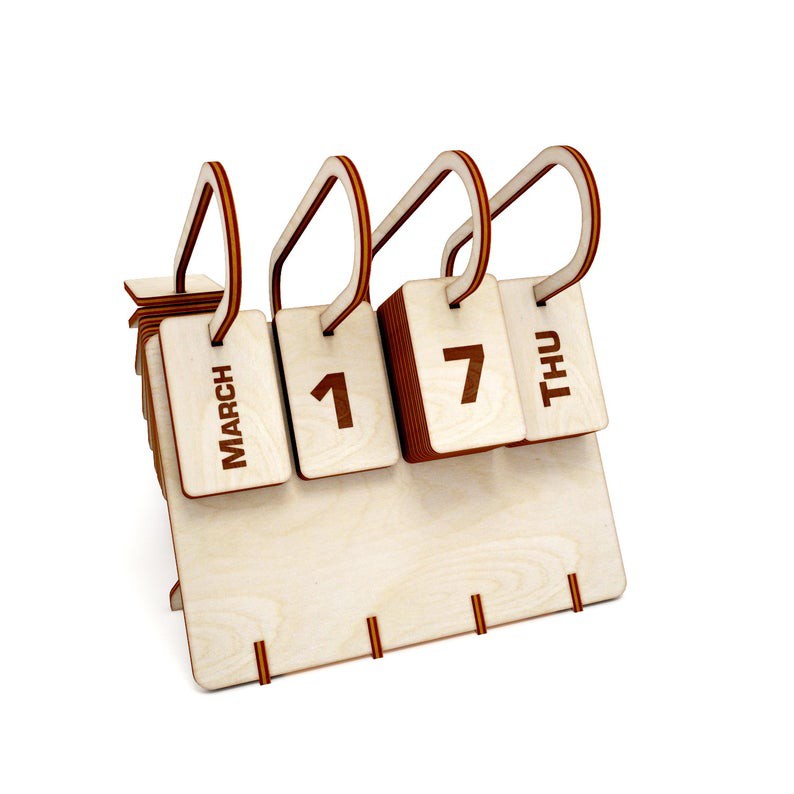 Countdown ornamen kalender meja mini diy flip kalender Countdown ornamen kalender meja mini diy flip kalender