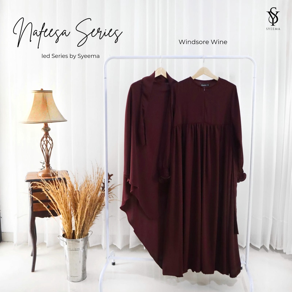 Gamis Nafeesa Series Windsore Wine by Syeema