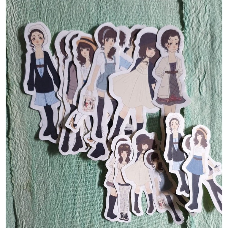 Journaling Deco - Girls Sticker - Stiker Bujo Motif Girls_03 (10pcs)