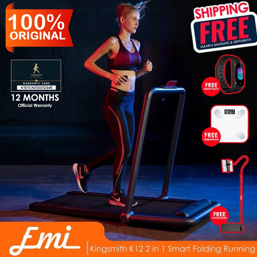READY STOCK !!! Kingsmith K12 2 in 1 Smart Folding Running Walking Pad Treadmill