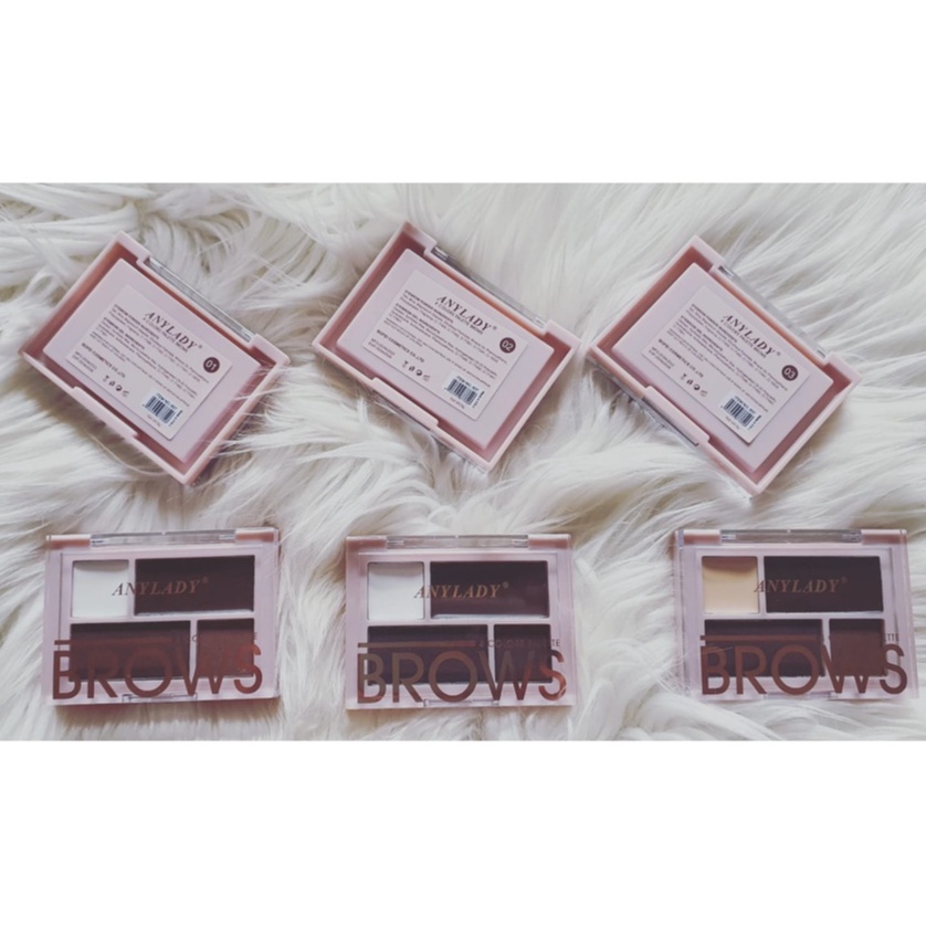 ANYLADY Eyebrow 4 Colors Palette - Brows Anylady (3 varian)