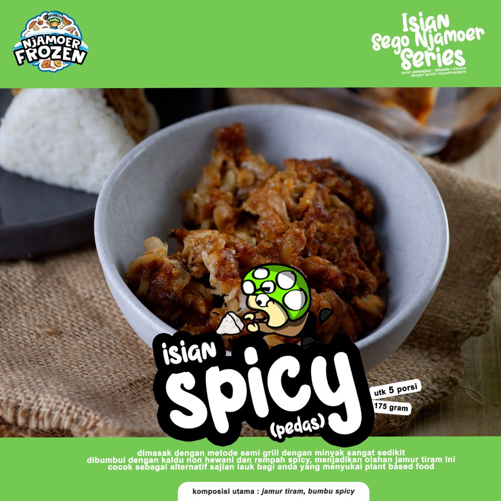 

ISIAN SEGO NJAMOER SPICY ( Jamur Tiram ) (Pedas) (Lauk Tumis Jamur Tiram)