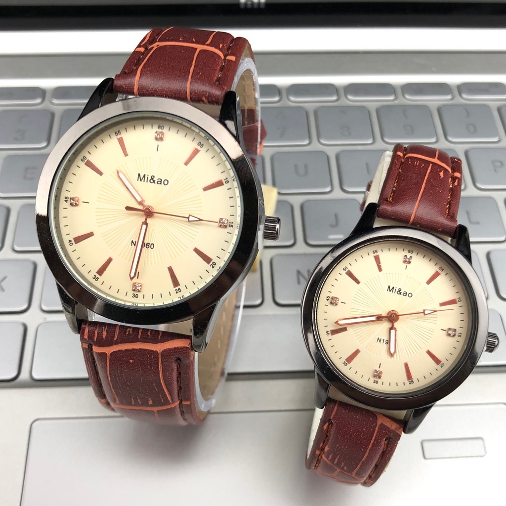 FREE BATERAI JAM TANGAN COUPLE DW POLOS KULIT import grosir murah premium pria wanita WATCH C40