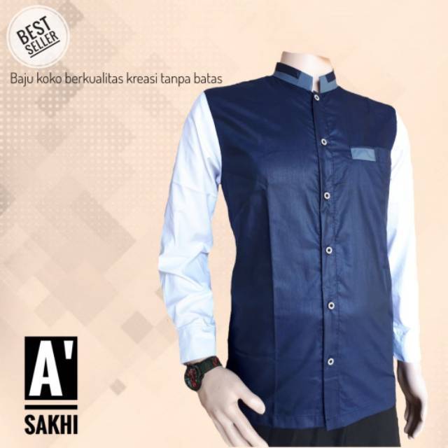 Baju Koko Gus Azmi Baju Koko Hadroh Kemeja Koko Modern Baju Koko Syubbanul Muslimin