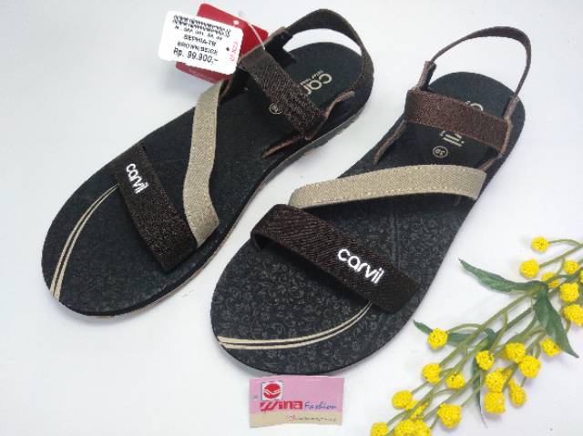 Sandal Gunung cewek Carvil Art Refika GL, Sephia-TB