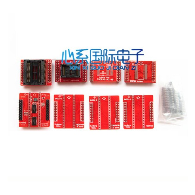 8-Piece set  TSOP48 / 40/32 SOP44 56 Blok Pembakaran TL866II Plus TL866CS TL866A programmer