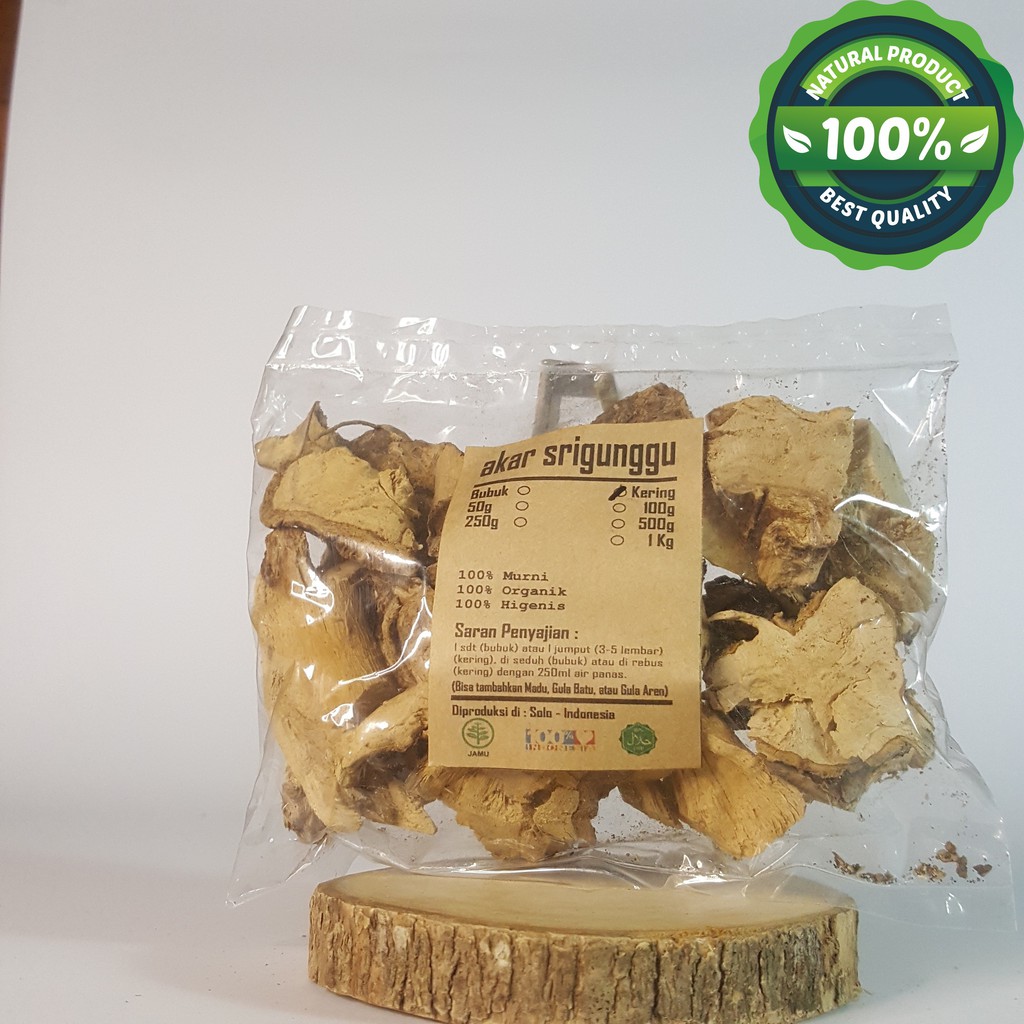 

AKAR SRIGUNGGU KERING 50gr - Clerodendron Serratum - MURNI - JSR