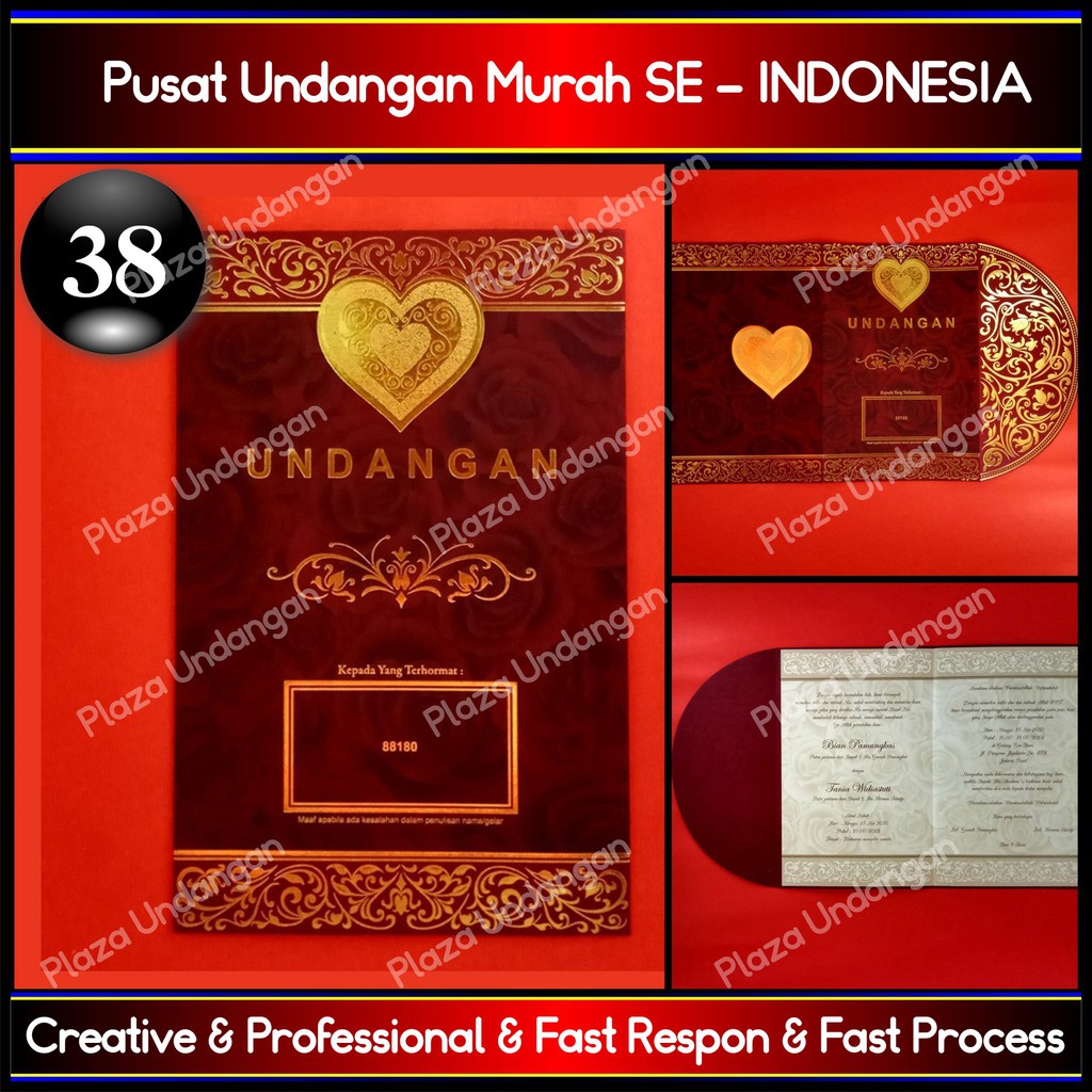 ERBA 88180 / undangan nikah / undangan pernikahan/blanko undangan / kertas undangan / undangan murah
