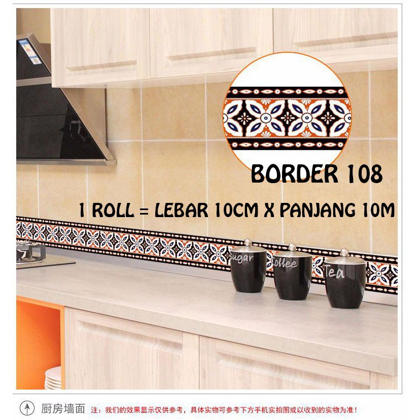 WALLPAPER BORDER 117 024 112 110 107 108 104 137 102 101 136 094 118 114 016 097 STIKER DINDING GD