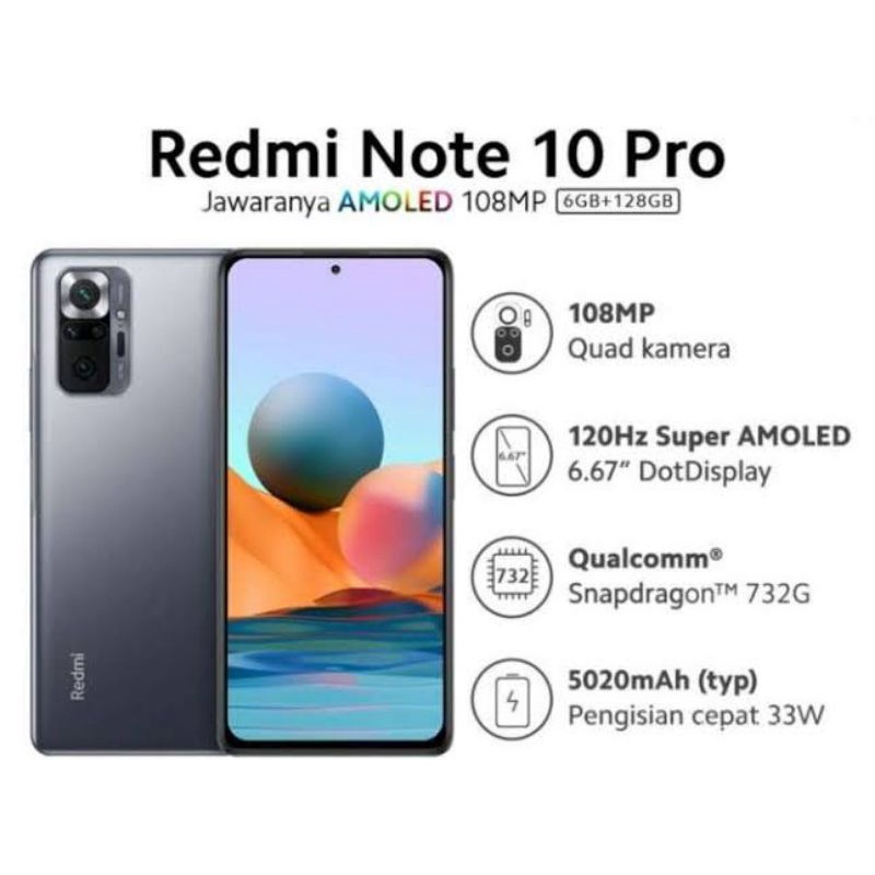 Redmi Note 10 Pro 8/128 Resmi TAM