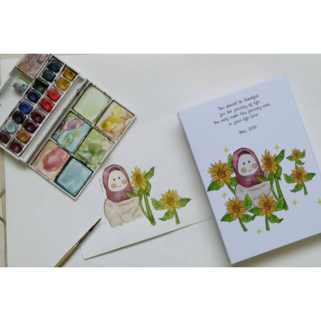 

CUSTOM ILLUSTRASI + BUKU A5, 100 LEMBAR