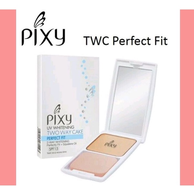 PIXY UV WHITENING TWO WAY CAKE PERFECT FIT/ PIXY TWO WAY CAKE/ TWO WAY CAKE