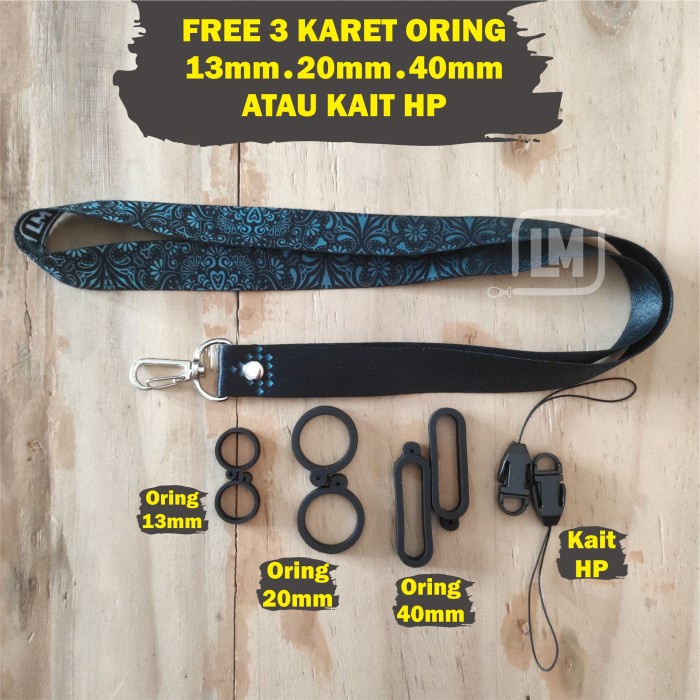 

READY Lanyard Batik Turkish Tali Gantungan HP, Kunci dll - Bonus Kait HP BERKUALITAS