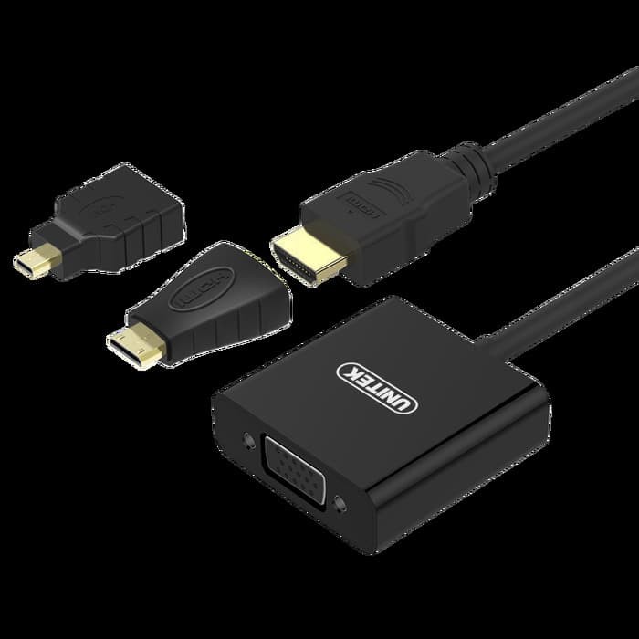 Konverter Unitek Micro Hdmi to Vga - Unitek Y6355 -  Hdmi Micro Mini to VGA