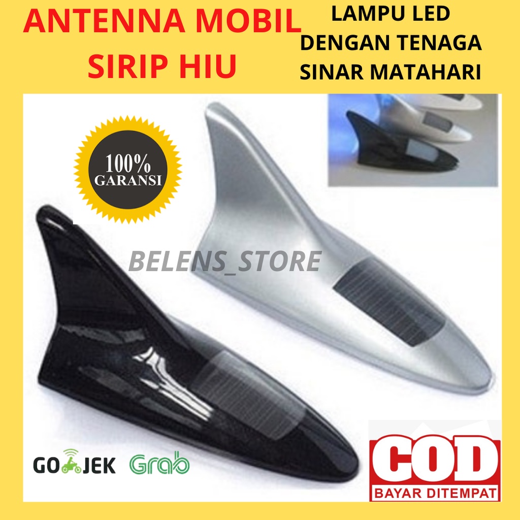 Sirip Hiu Mobil - Antena Sirip Hiu - Solar Power Nyala Belakang RGB Mobil Toyota Kijang Innova Avanz