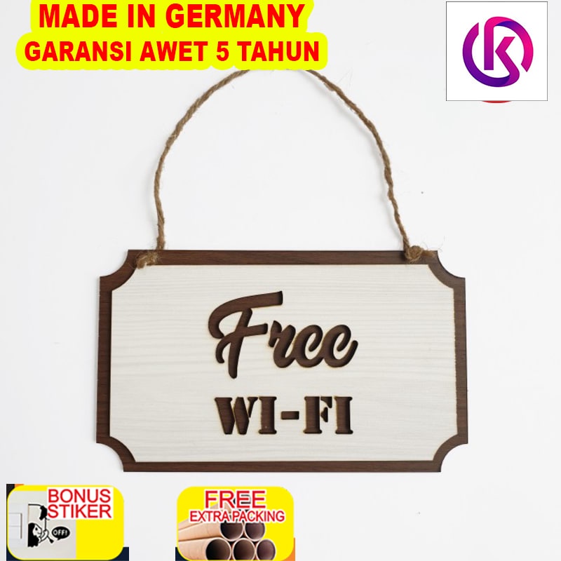 

Grosir Gantungan Sign Cafe - FREE WIFI (Kotak) - Cafe / Office / Resto / Toko