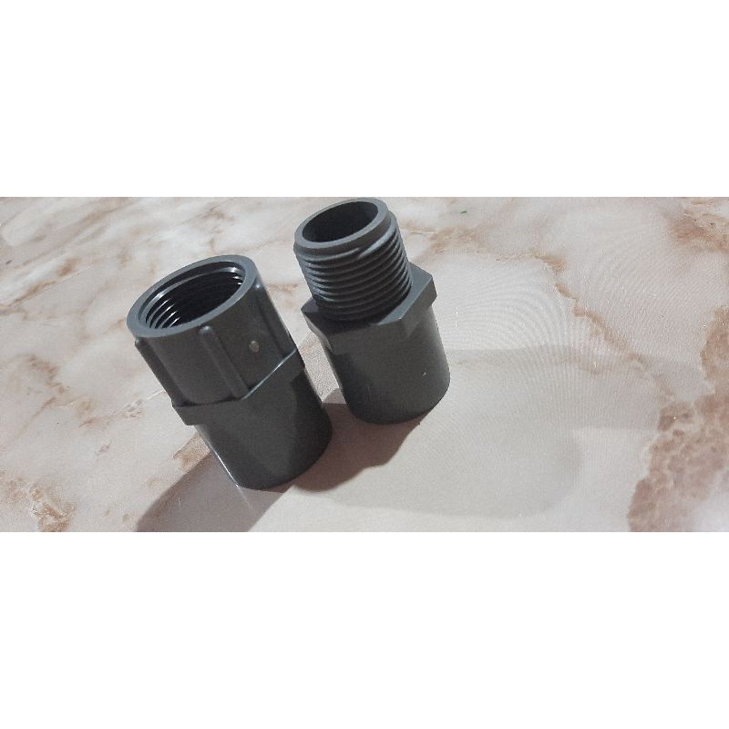 paralon shock drat 3/4 inch luar dalam (1paket)