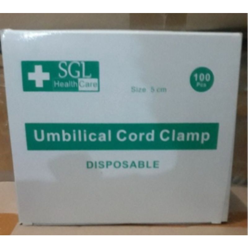 Umbilical Cord  Clamp SGL 100pcs/ Penjepit Tali Pusat/ Clamp Tali Pusat 100pcs