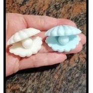 cetakan silikon puding coklat kerang mutiara