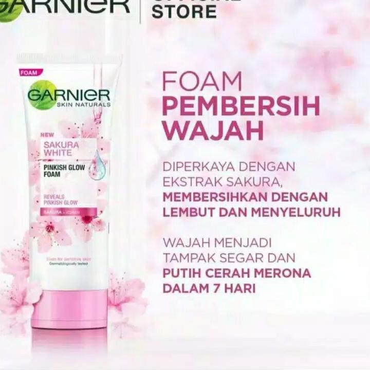 ☉ Garnier Facial Foam Sakura White ▼